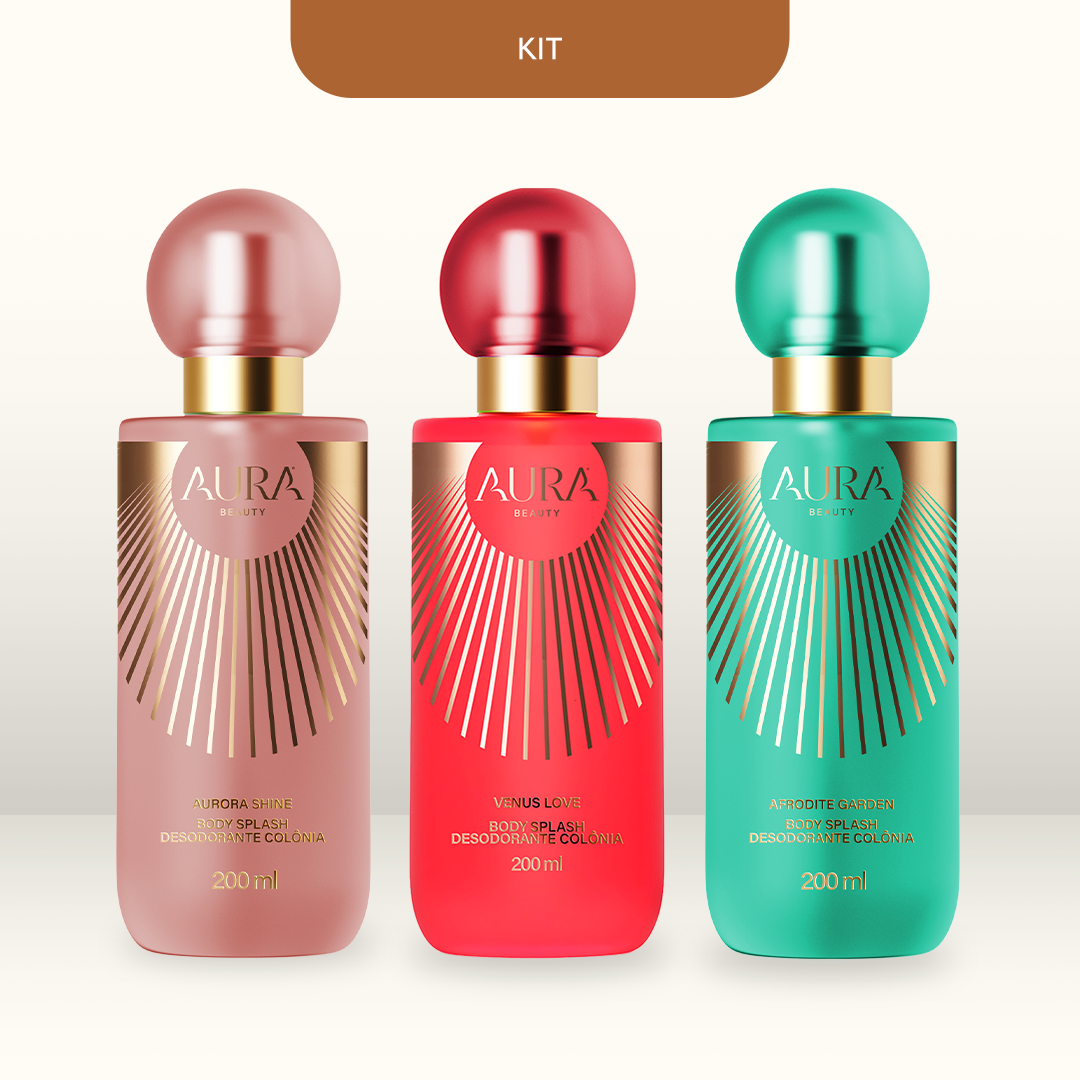 Kit de Body Splash Trio das Deusas AURA Beauty – AURA Beauty Club