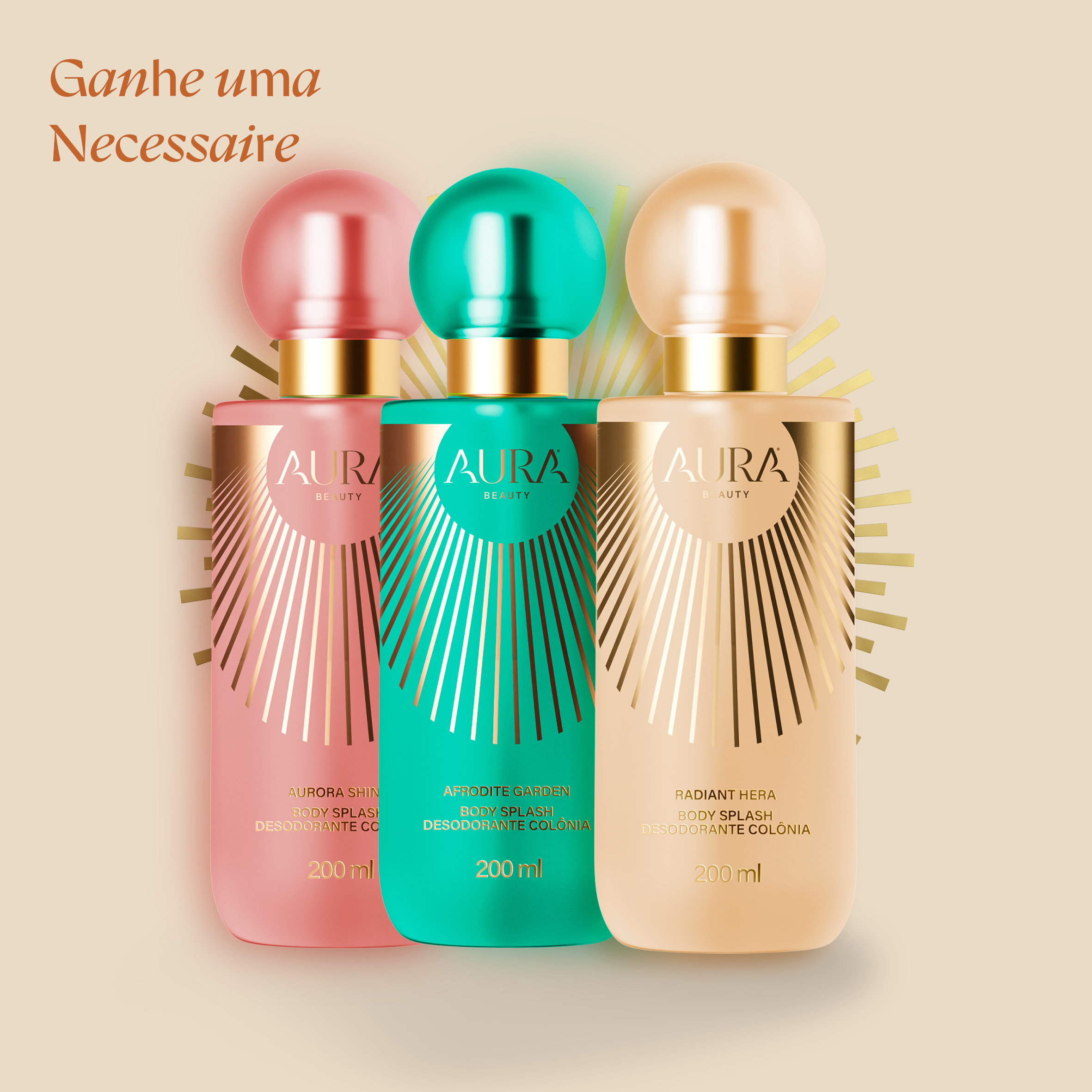 Kit Trio de Body Splashes