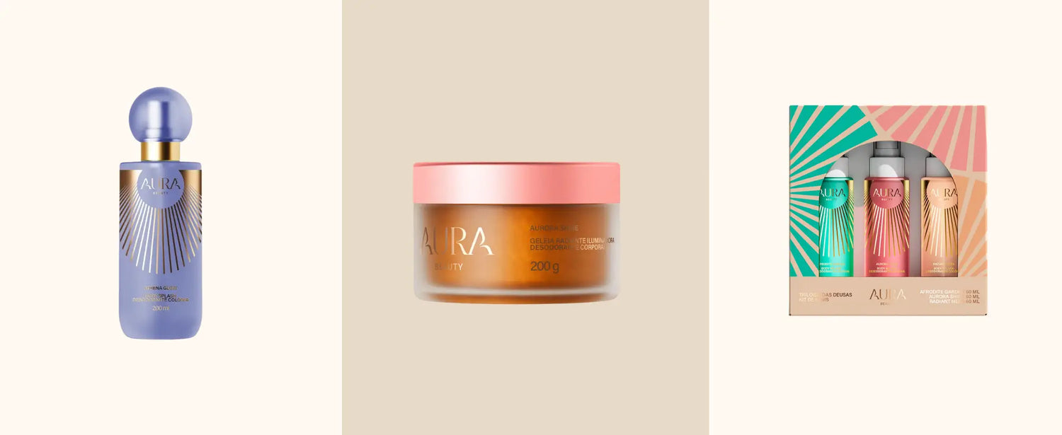 Opções de presentes de natal da Aura Beauty