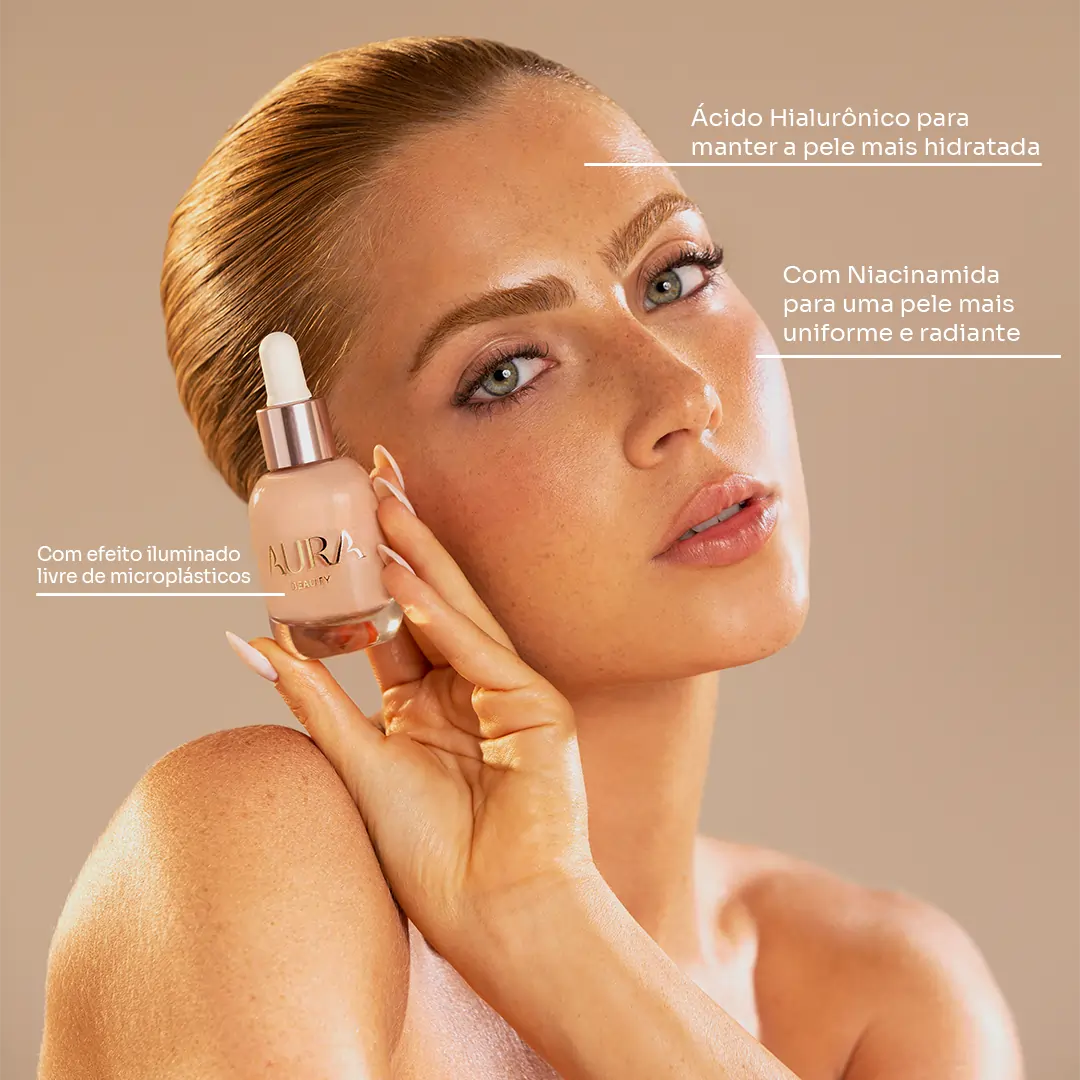 Primer Acetinado Gotas Iluminadas Aurora Shine 30ml