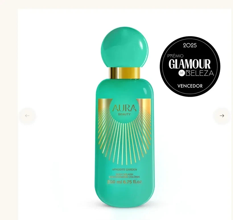 Body Splash Afrodite Garden com selo Glamour